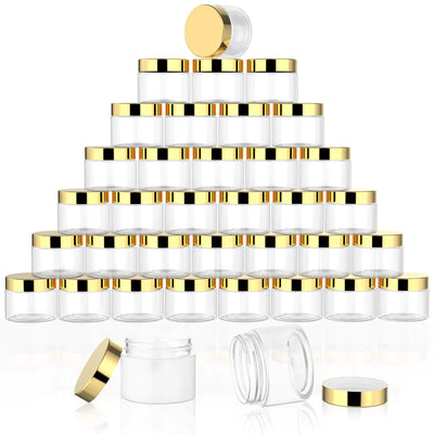 ClearView 36pc Plastic Cosmetic Jars